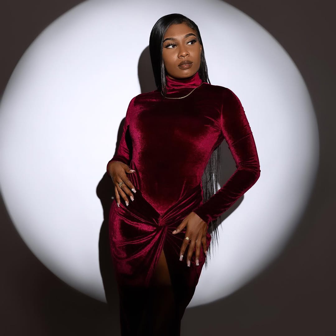 Ashliee in a two-piece fashion look